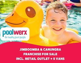 Thriving outer Brisbane Poolwerx Pool Spa Franchise incl Retail Store + 5 Vans