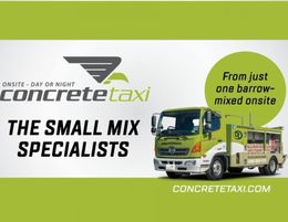 Concrete Taxi Franchise - Queensland Areas! Mobile Truck Opportunity! Potential