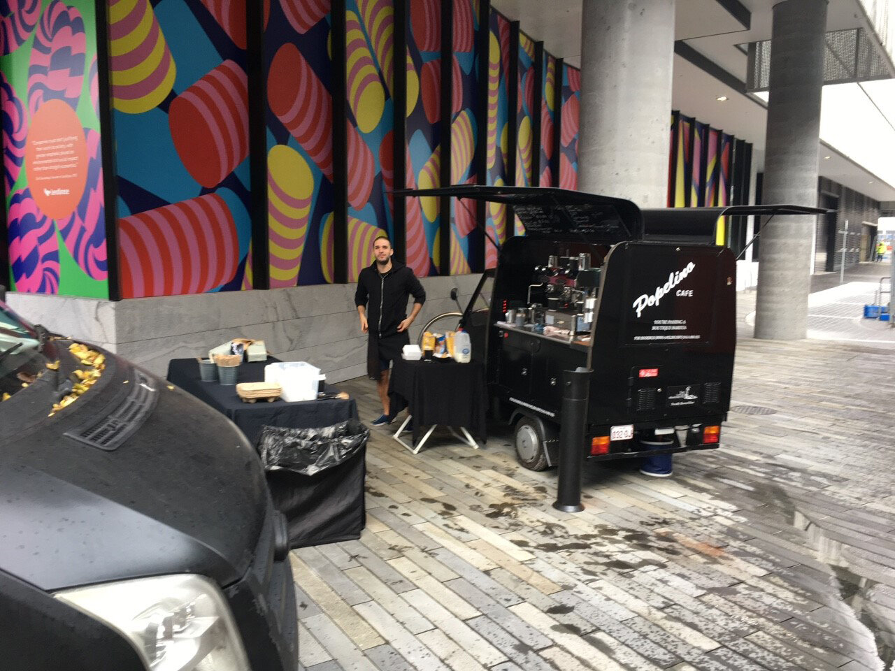 Popelino Cafe boutique mobile coffee carts for sale or one cart