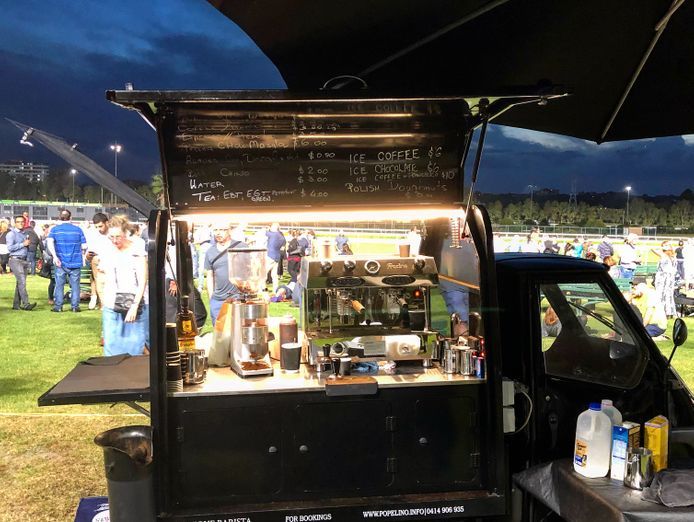 Popelino Cafe boutique mobile coffee carts for sale or one cart