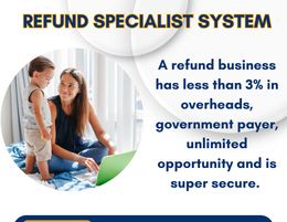 Online Refund Biz Huge Upsides: 6 Figure Potential and Gov't Payer Secure!