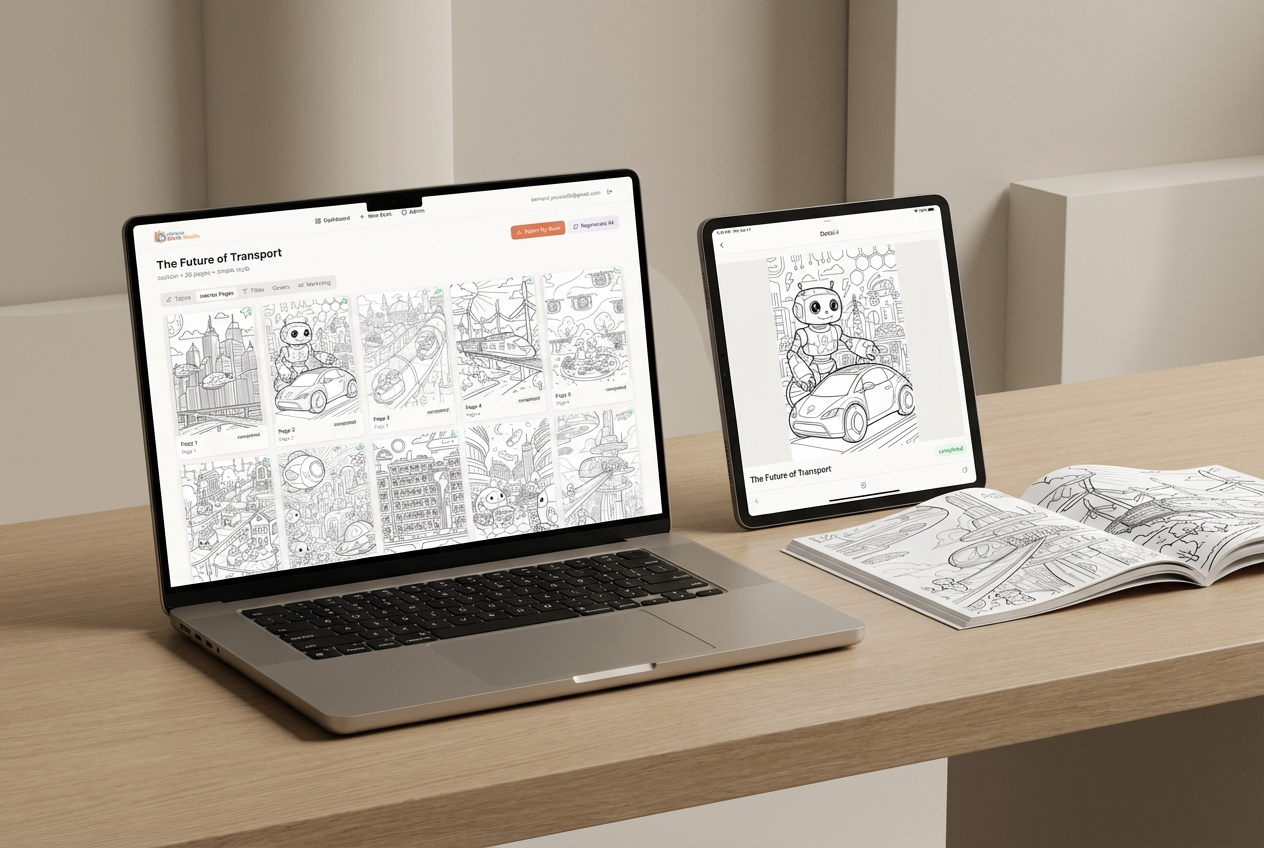 Turnkey AI Colouring Book Studio App - COLOURBOOKSTUDIO.APP in ...