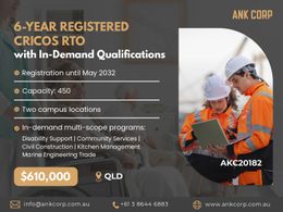 6-Year Registered CRICOS RTO with In-Demand Qualifications | QLD | $610,000