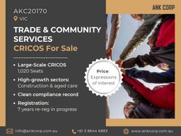 Trade & Community Services CRICOS For Sale | VIC | AKC20170 