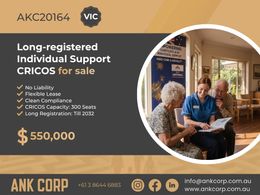 Individual Support Shell CRICOS For Sale | VIC | $550,000