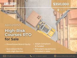 High-risk Courses RTO for Sale | $350,000 | ACT | AKG20153