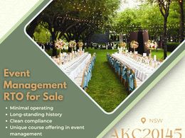 Event Management RTO for Sale | $270,000 | AKC20145