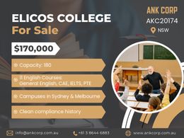 ELICOS College For Sale | NSW | 180 Student Capacity | $170,000