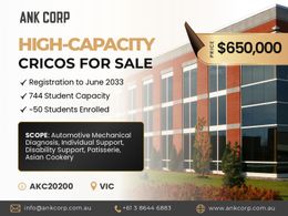 High-Capacity CRICOS RTO for Sale in Victoria | 772 Capacity | $650,000
