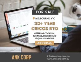 20+year CRICOS RTO Cookery, Business, English and IT qualifications AKC20165