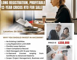 LONG REGISTRATION, PROFITABLE 12-YEAR CRICOS RTO WITH ACCOUNTING SCOPE AKC20098