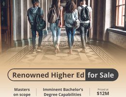 Higher Education for Sale | $12M | AKH20148