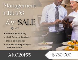 KITCHEN MANAGEMENT CRICOS FOR SALE | WA | $750,000
