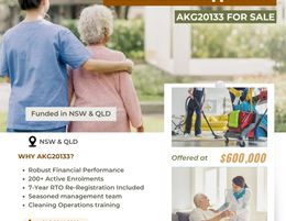 FUNDED RTO for Sale | NSW & QLD Registered Training Organisation | AKG20133