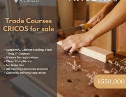 Trade Courses CRICOS for Sale | $550,000 | AKC20138