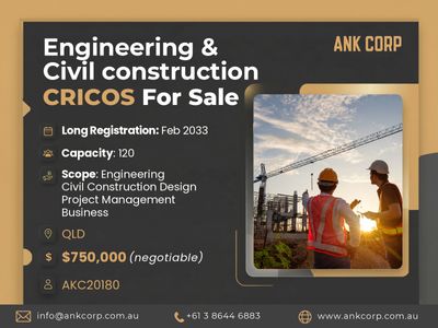 engineering-civil-construction-cricos-for-sale-qld-750-000-0