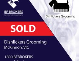 SOLD! DISHLICKERS DOG GROOMING BUSINESS (S/E MELBOURNE) BFB0272