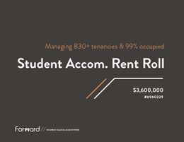 Booming Student Accomodation Rent Roll