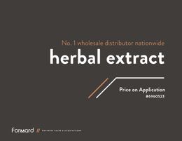 Leading Wholesale Supplier of Concentrated Herbal Extracts