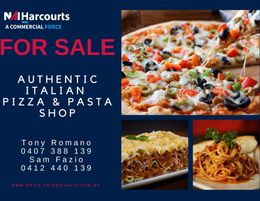 Authentic Italian Pizza & Pasta Shop For Sale