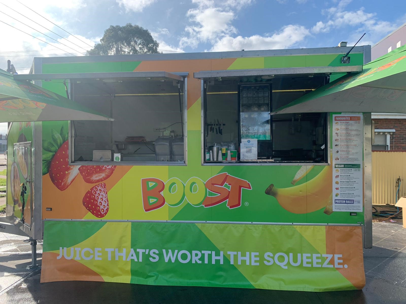 Boost Juice Mobeel unit Existing territory and unit for sale (Albury