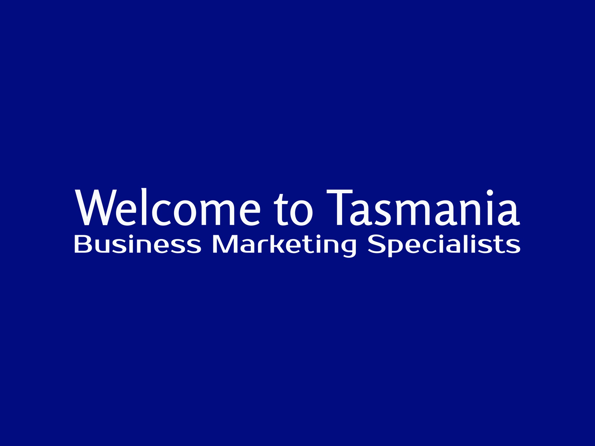 Welcome to Tasmania  Logo