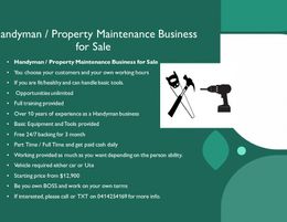 Handyman Property Maintenance Business for sale