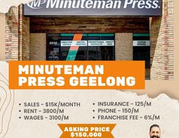 Minuteman Press Franchise for sale in geelong 