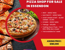 Pizza Shop Business for Sale in Essendon Area!