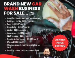 BRAND NEW CAR WASH BUSINESS FOR SALE