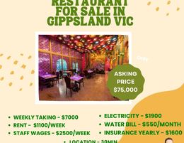 Indian Restaurant for Sale in Gippsland VIC 