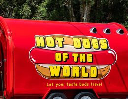 Well renowned, easy to run gourmet hotdog food business concept for sale.