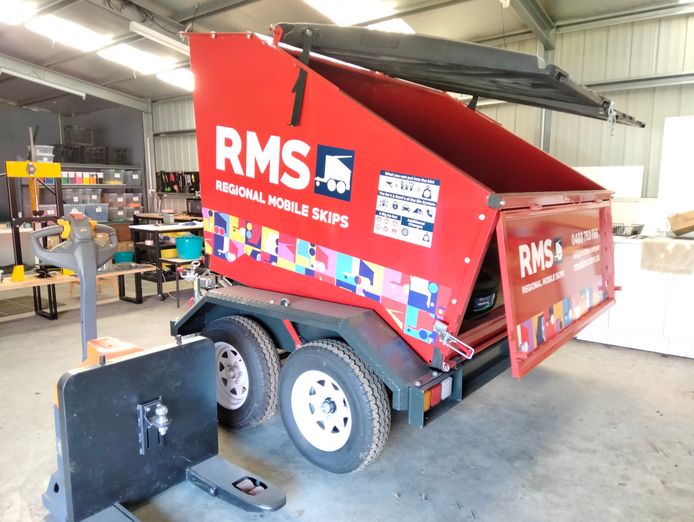 Mobile Skip Bins x 4 For Sale plus Tow Tug in Regional Victoria VIC