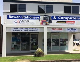 Computer repair, software, electronic accessories, stationery, office furniture.