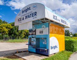 Enjoy a passive income with a purified ice and water vending machine!